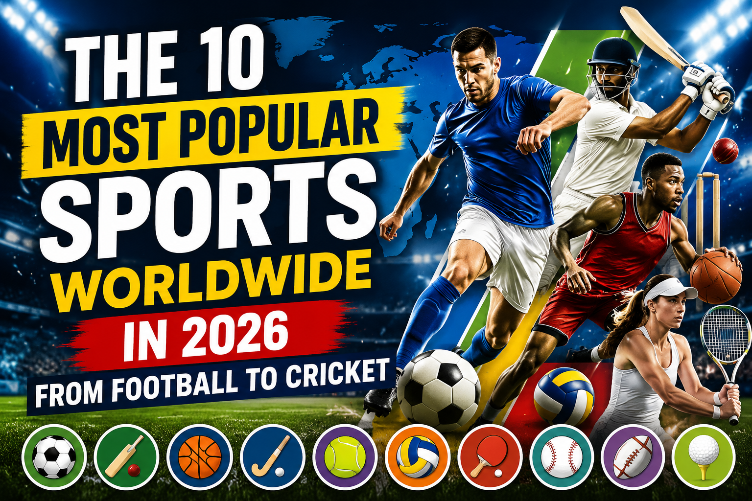 The 10 Most Popular Sports Worldwide in 2026: From Football to Cricket