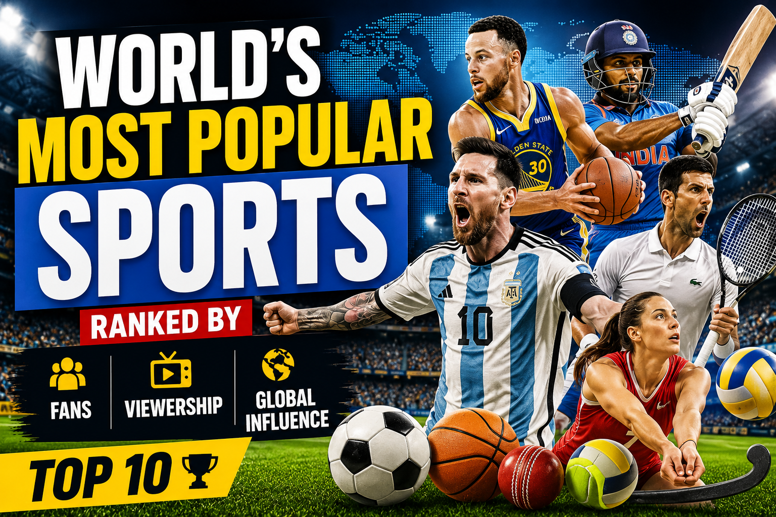 World's Most Popular Sports Ranked by Fans, Viewership, and Global Influence