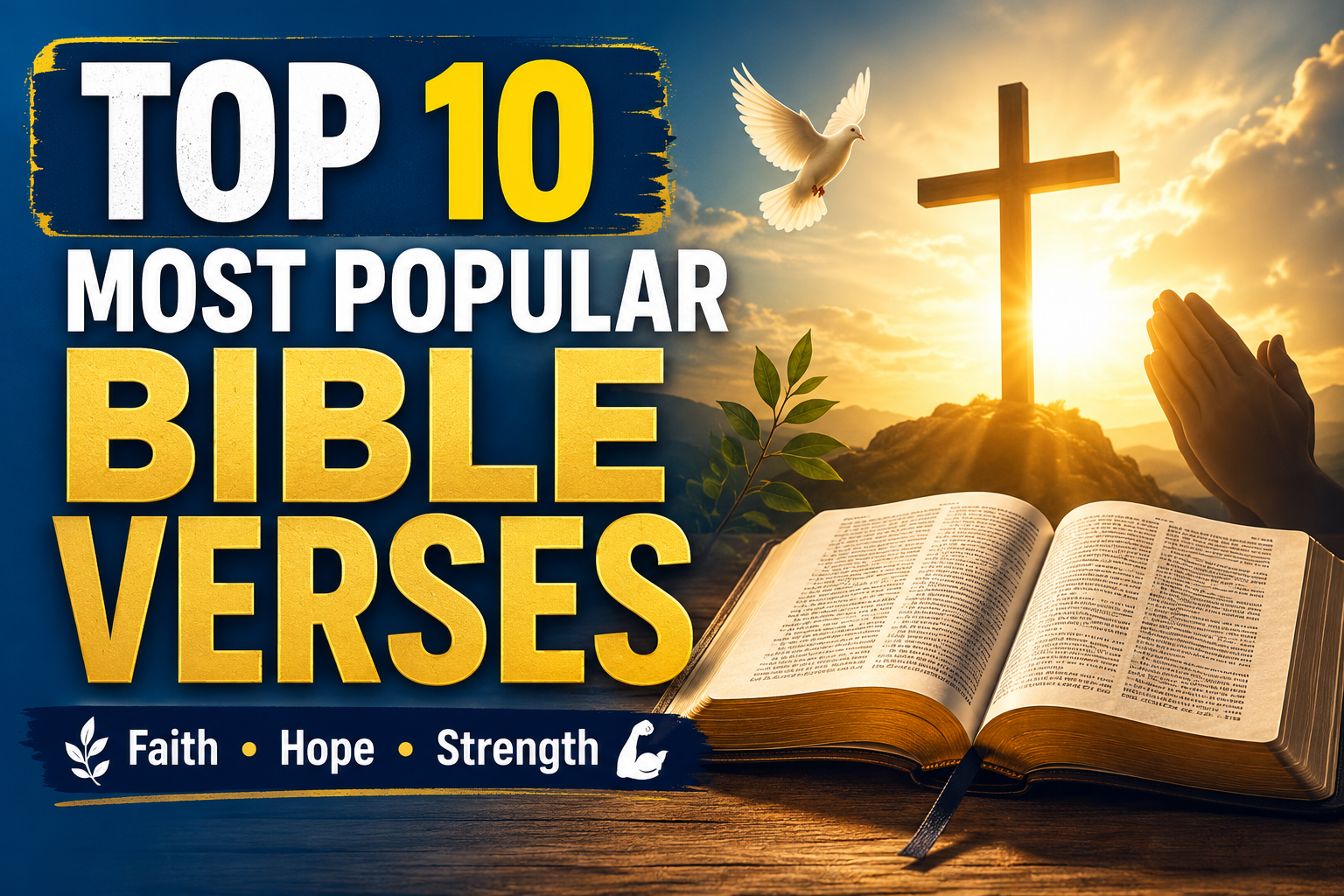 Top 10 Most Popular Bible Verses: Powerful Scriptures for Faith, Hope, and Strength