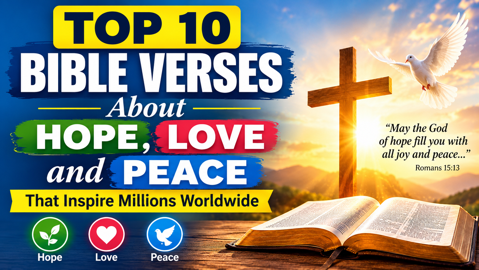Top 10 Bible Verses About Hope, Love, and Peace That Inspire Millions Worldwide