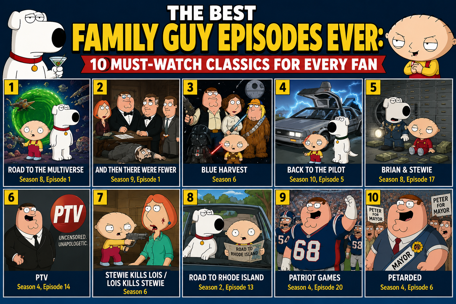 The Best Family Guy Episodes Ever: 10 Must-Watch Classics for Every Fan