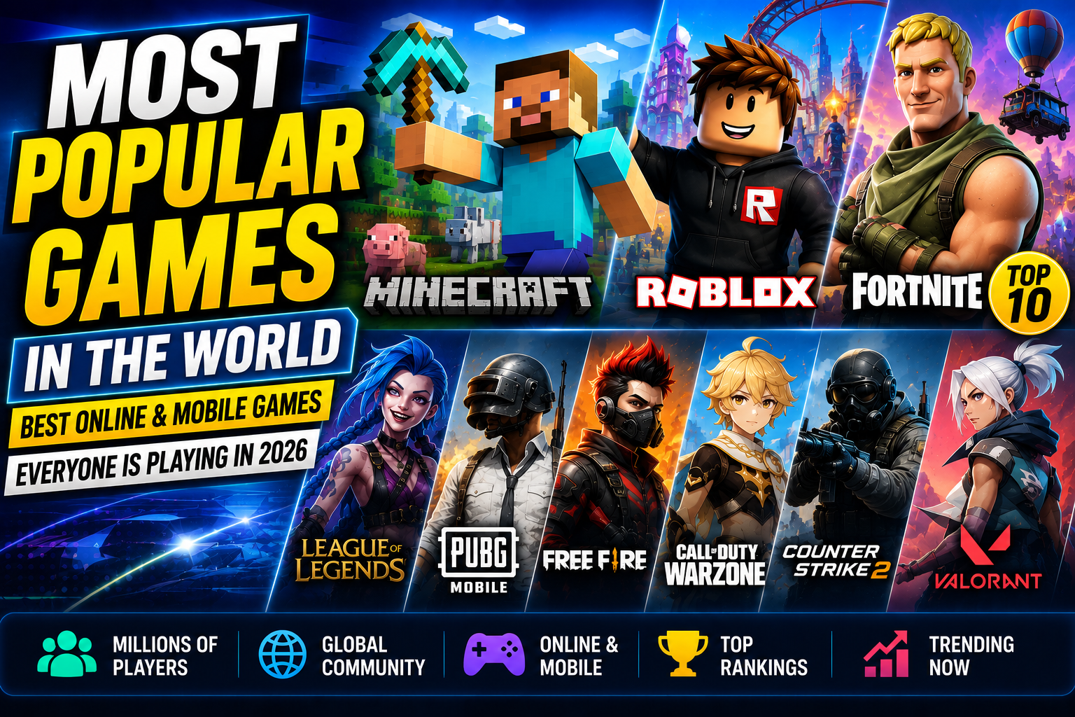 Most Popular Games in the World: Best Online and Mobile Games Everyone Is Playing in 2026
