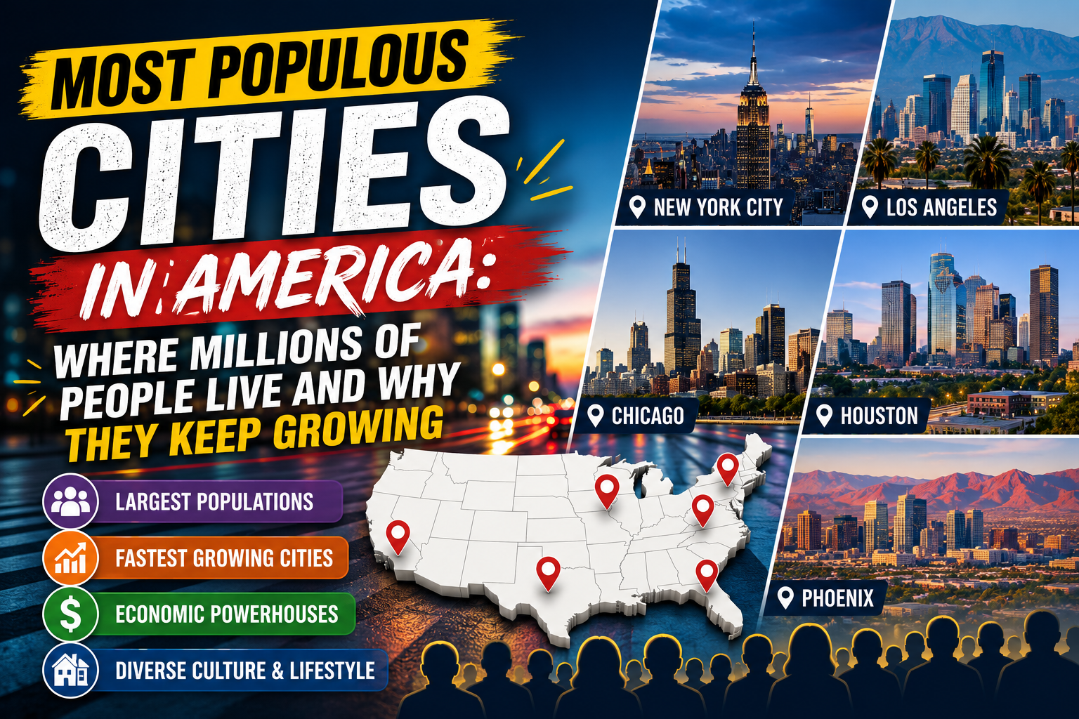 Most Populous Cities in America: Where Millions of People Live and Why They Keep Growing