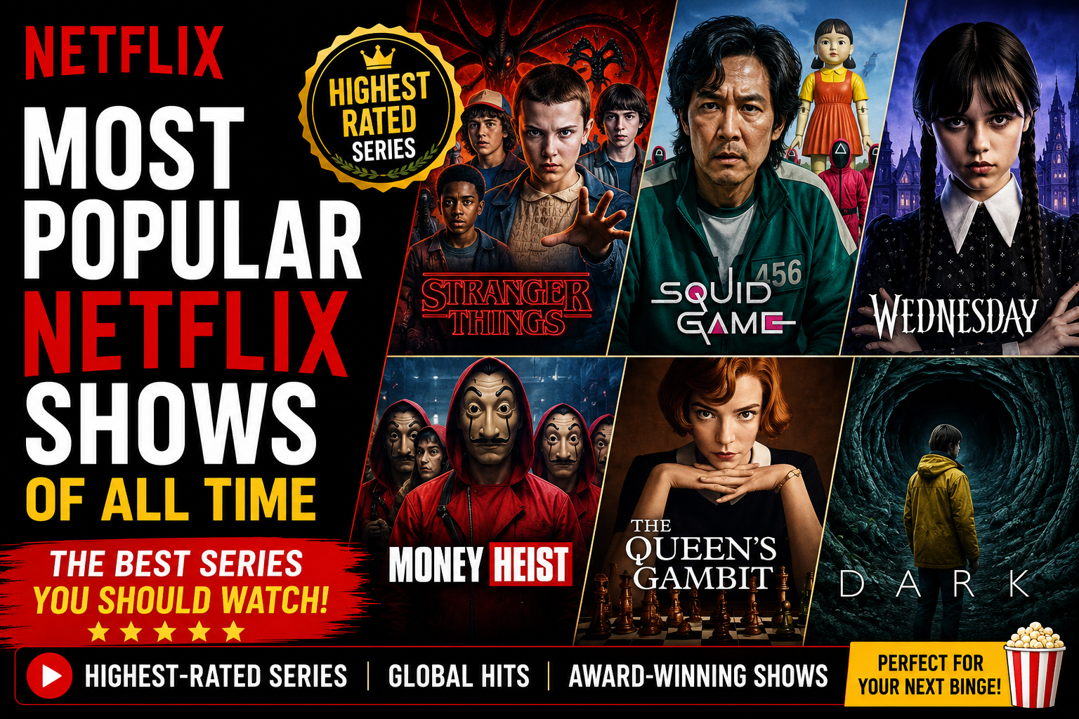 Most Popular Netflix Shows of All Time: The Highest-Rated Series You Should Watch