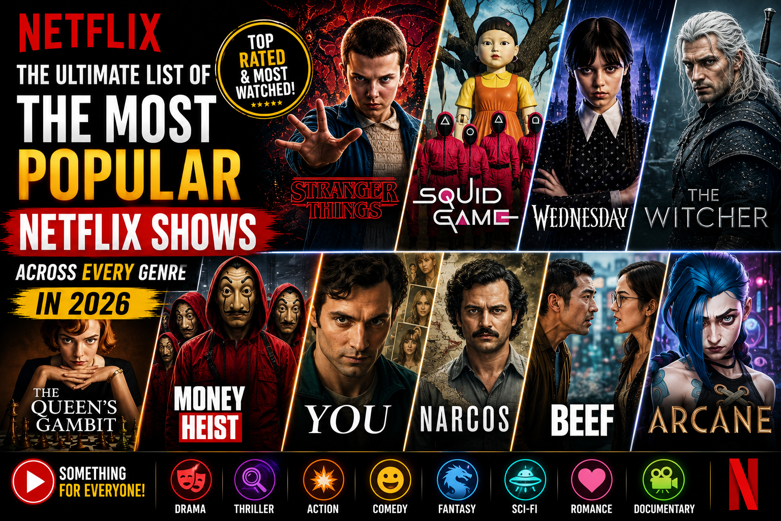 The Ultimate List of the Most Popular Netflix Shows Across Every Genre in 2026