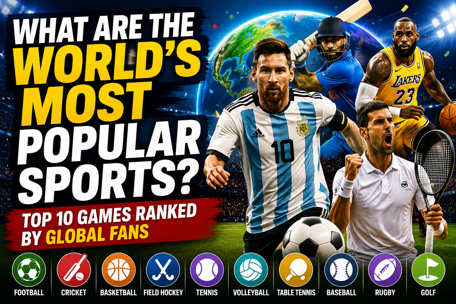 What Are the World's Most Popular Sports? Top 10 Games Ranked by Global Fans