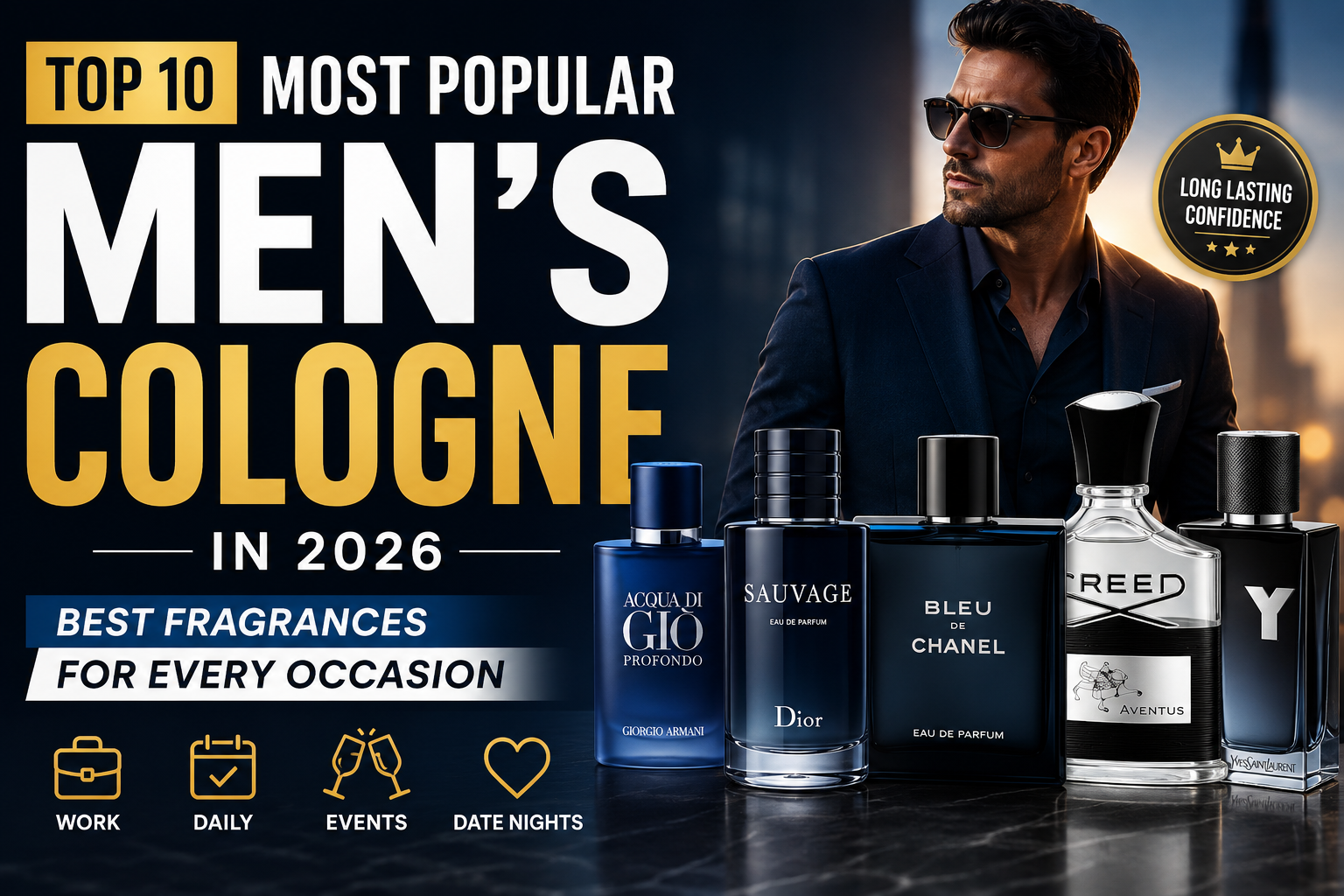 Top 10 Most Popular Men's Cologne in 2026: Best Fragrances for Every Occasion