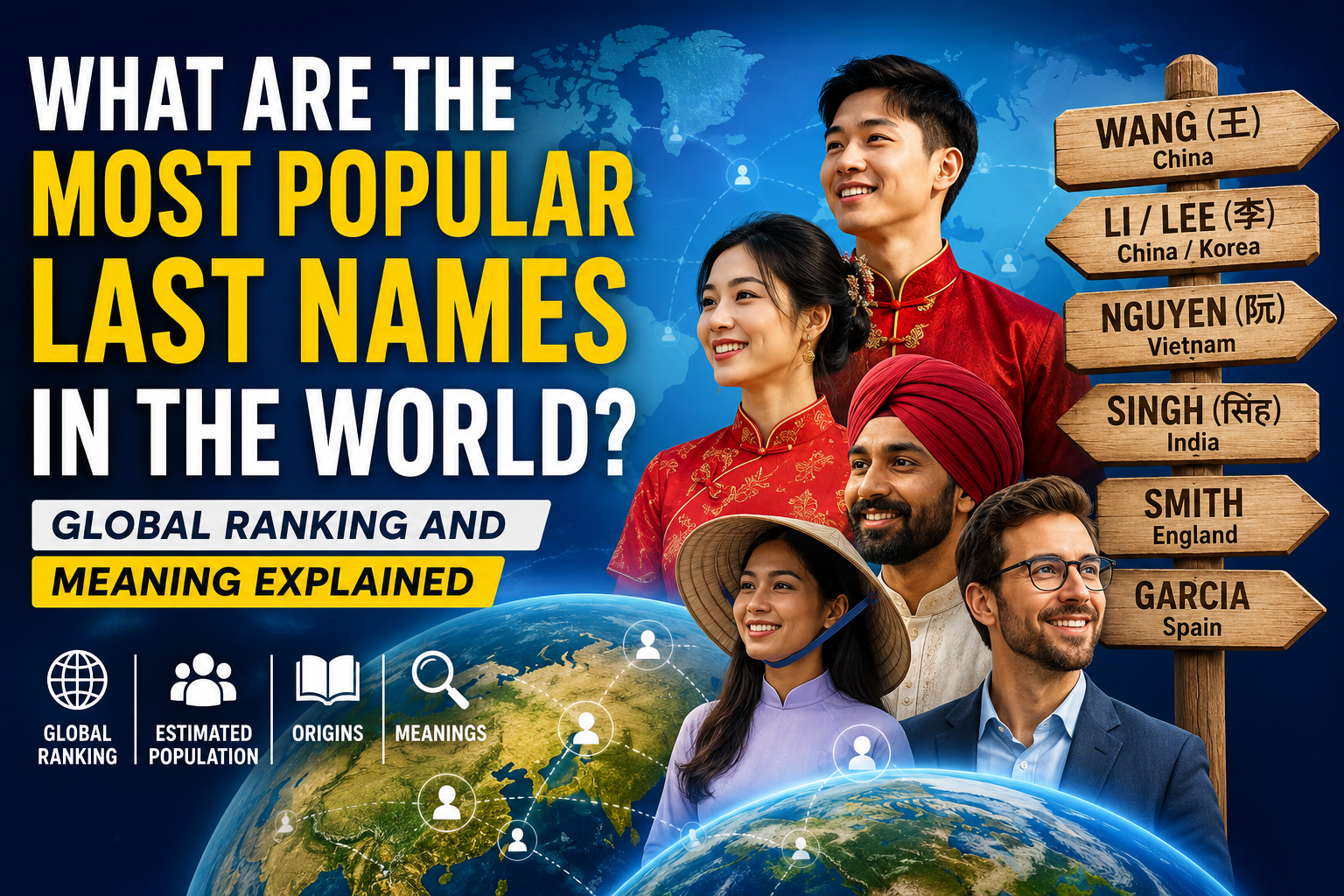 What Are the Most Popular Last Names in the World? Global Ranking and Meaning Explained