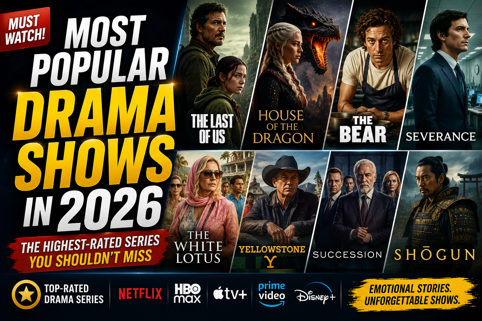 Most Popular Drama Shows in 2026: The Highest-Rated Series You Shouldn't Miss