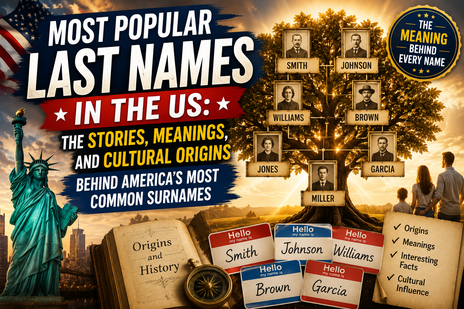 Most Popular Last Names in the US: The Stories, Meanings, and Cultural Origins Behind America's Most Common Surnames