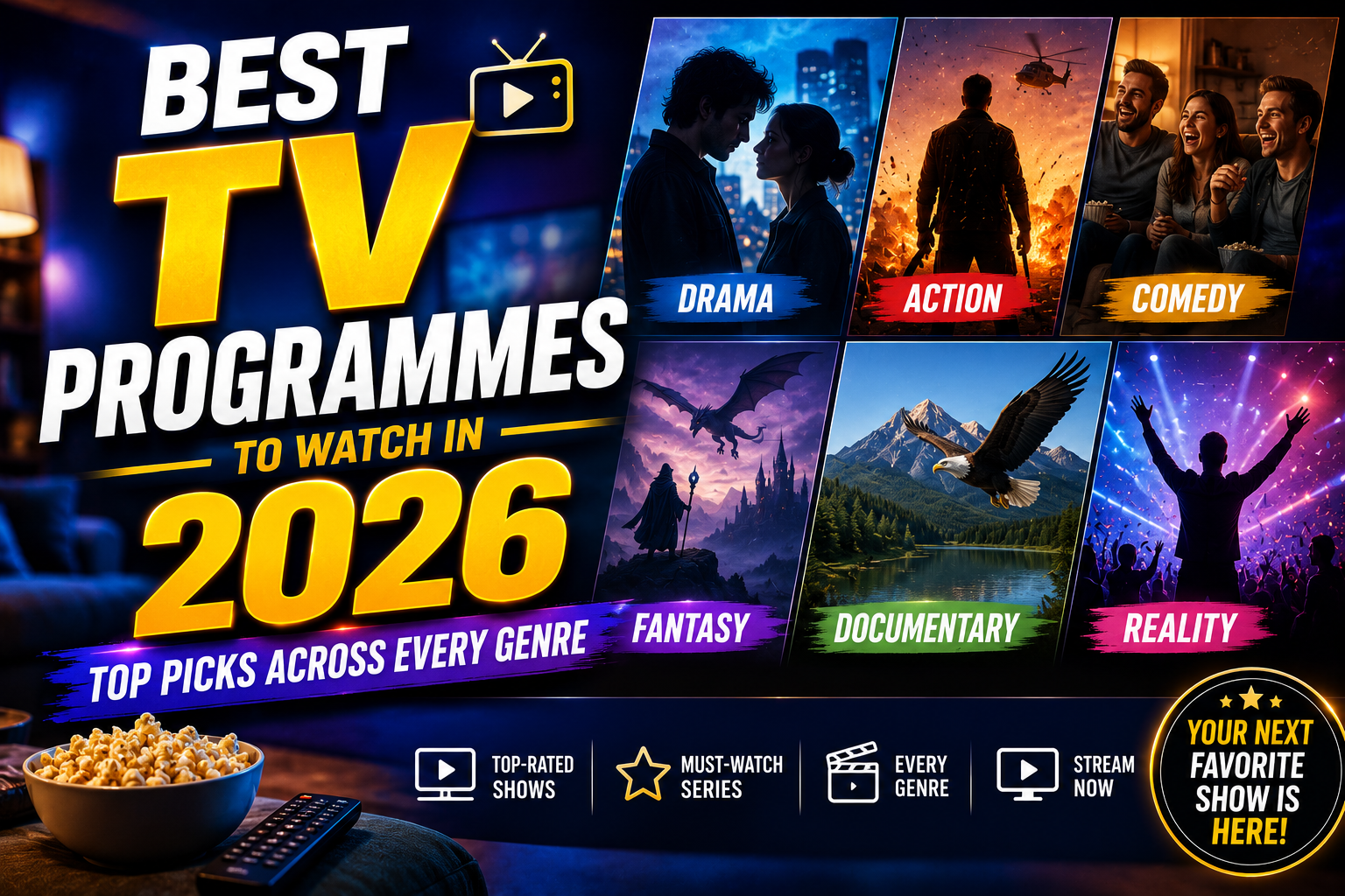 Best Most Popular TV Programmes to Watch in 2026: Top Picks Across Every Genre