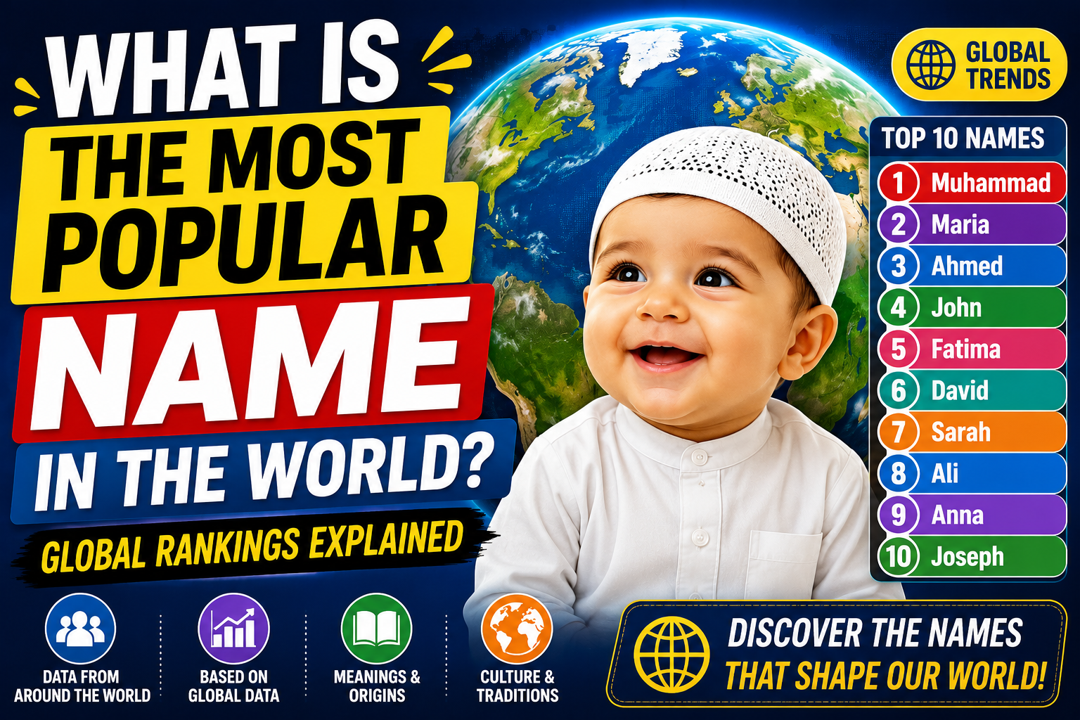 What Is the Most Popular Name in the World? Global Rankings Explained