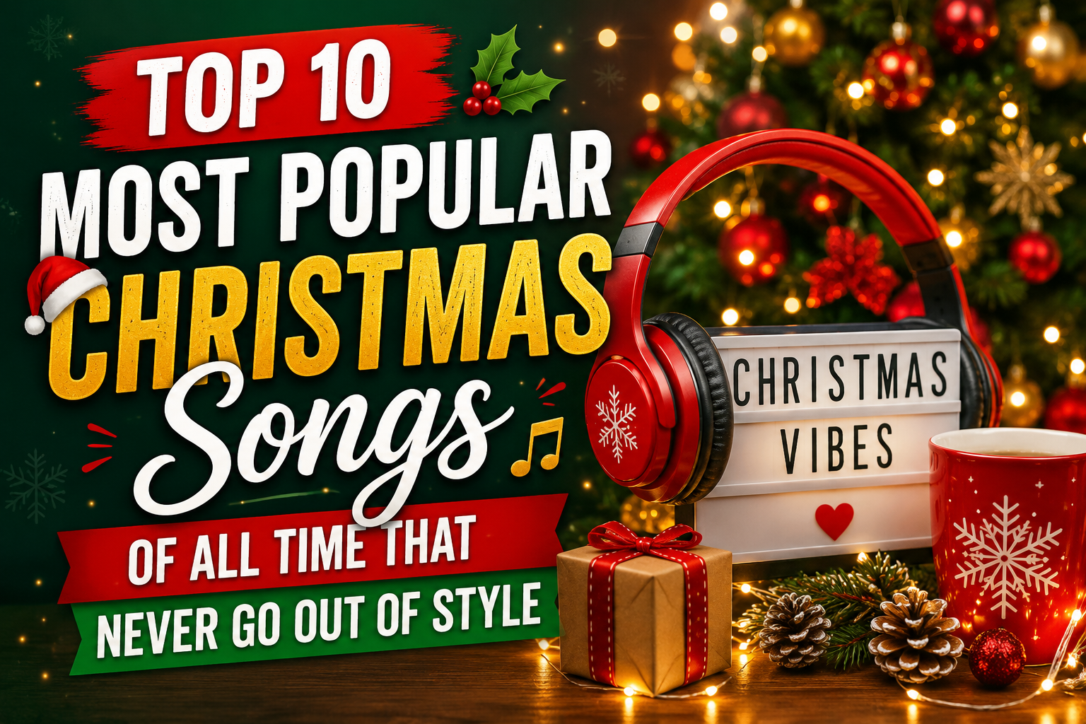 Top 10 Most Popular Christmas Songs of All Time That Never Go Out of Style
