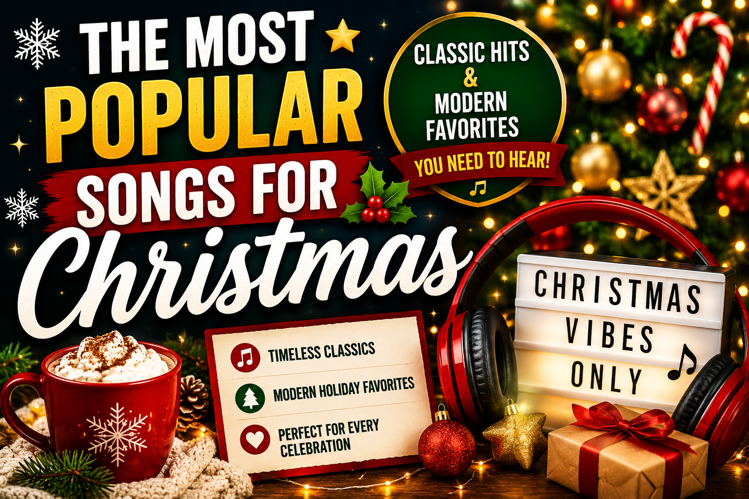 The Most Popular Songs for Christmas: Classic Hits and Modern Favorites You Need to Hear