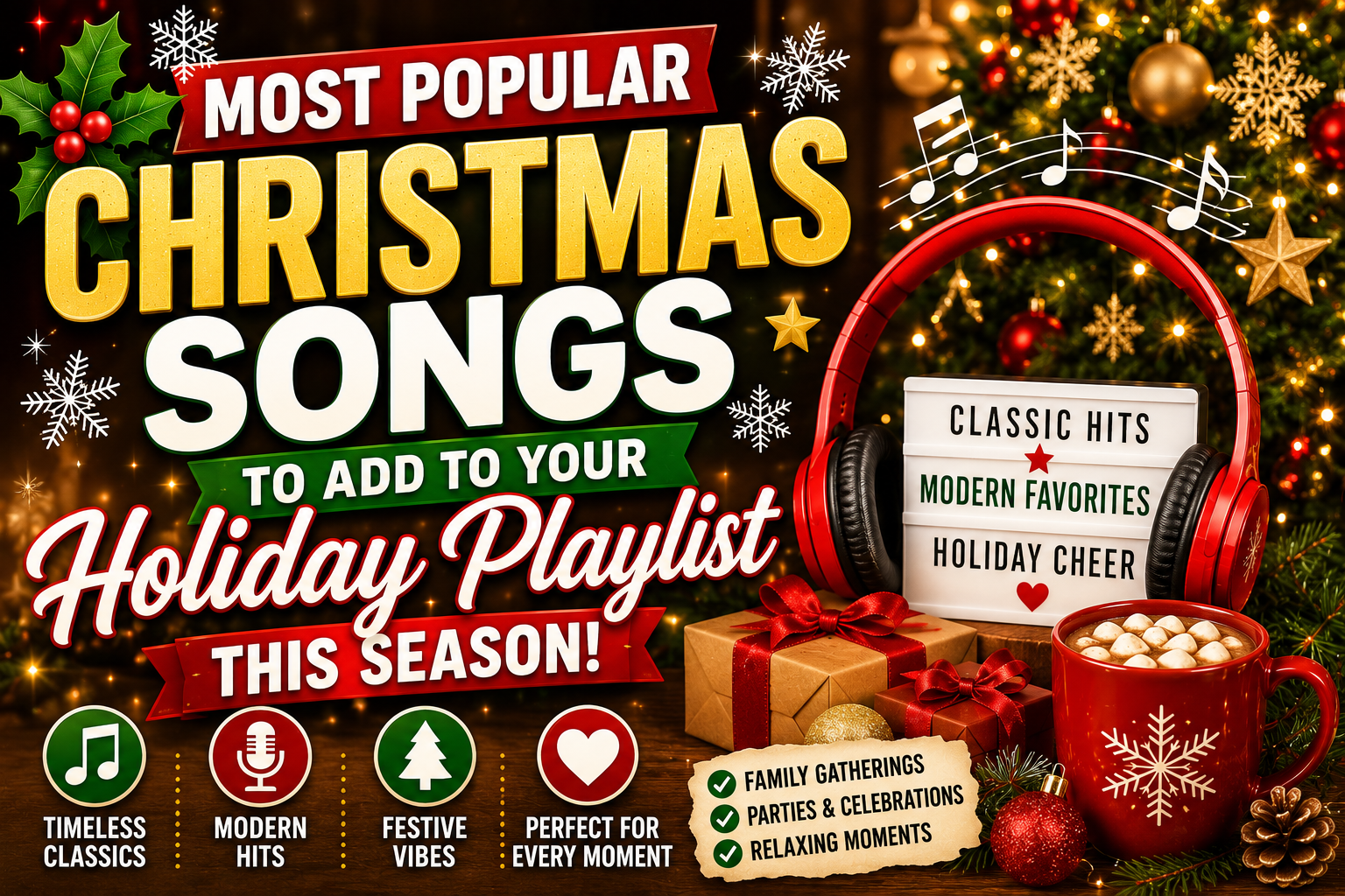 Most Popular Christmas Songs to Add to Your Holiday Playlist This Season