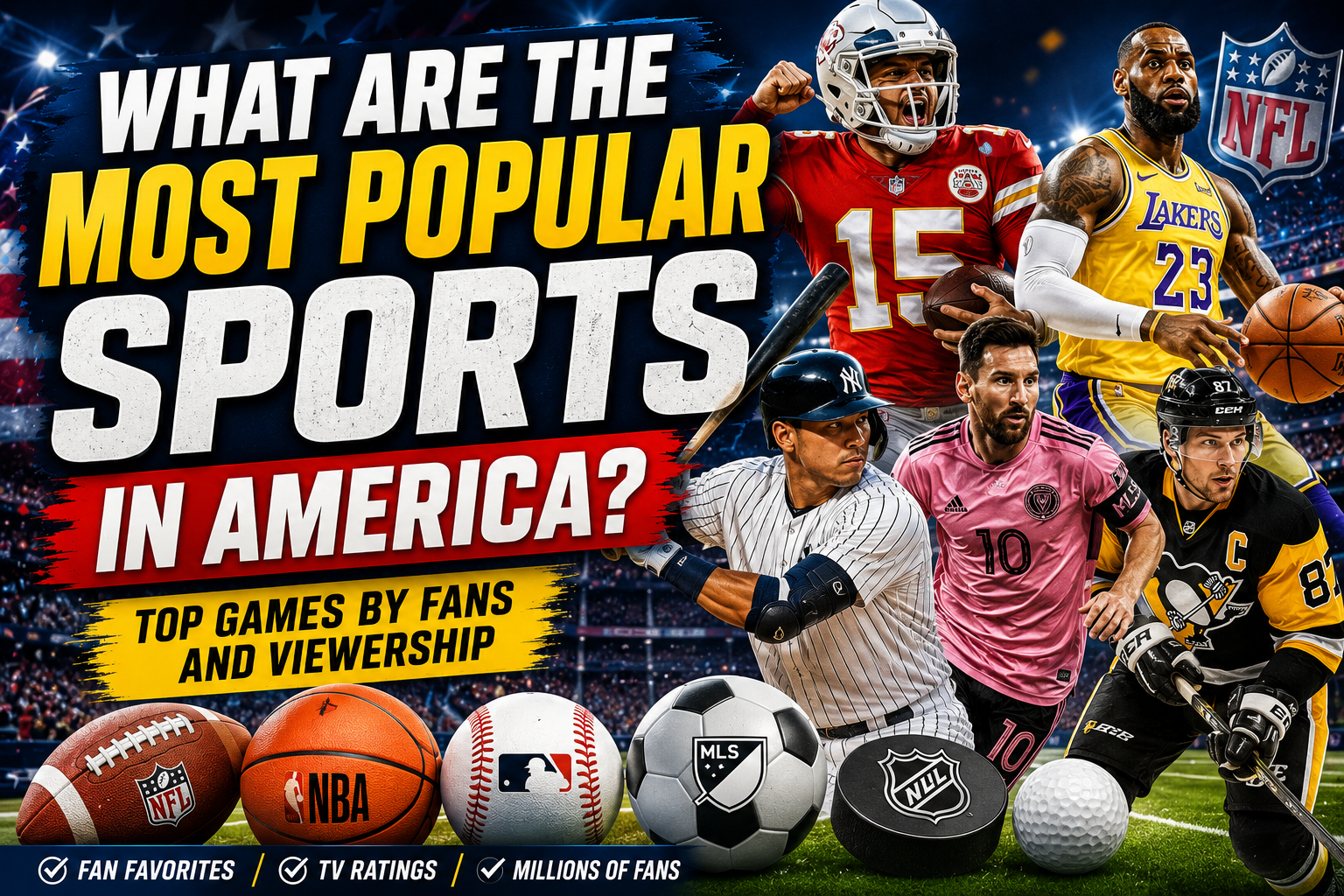What Are the Most Popular Sports in America? Top Games by Fans and Viewership