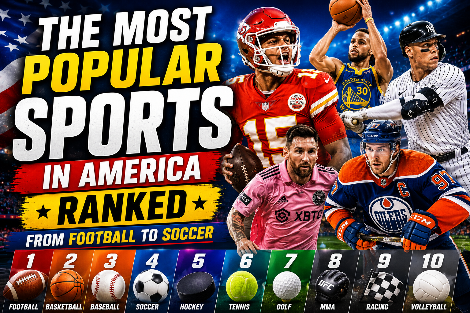 The Most Popular Sports in America Ranked: From Football to Soccer