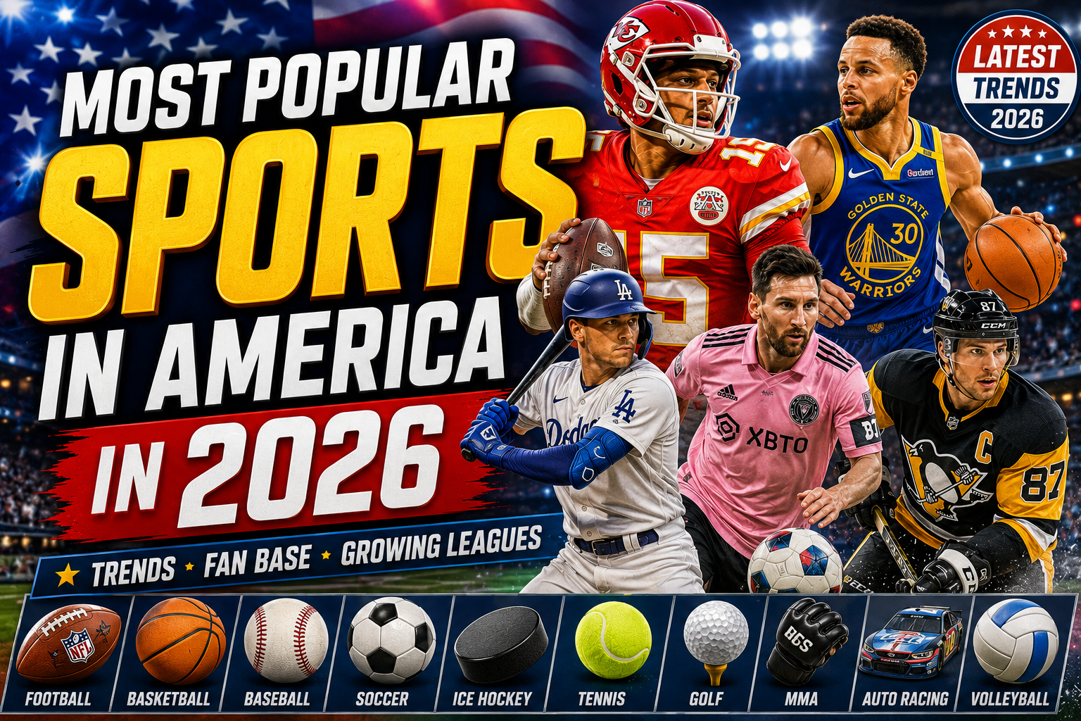 Most Popular Sports in America in 2026: Trends, Fan Base, and Growing Leagues