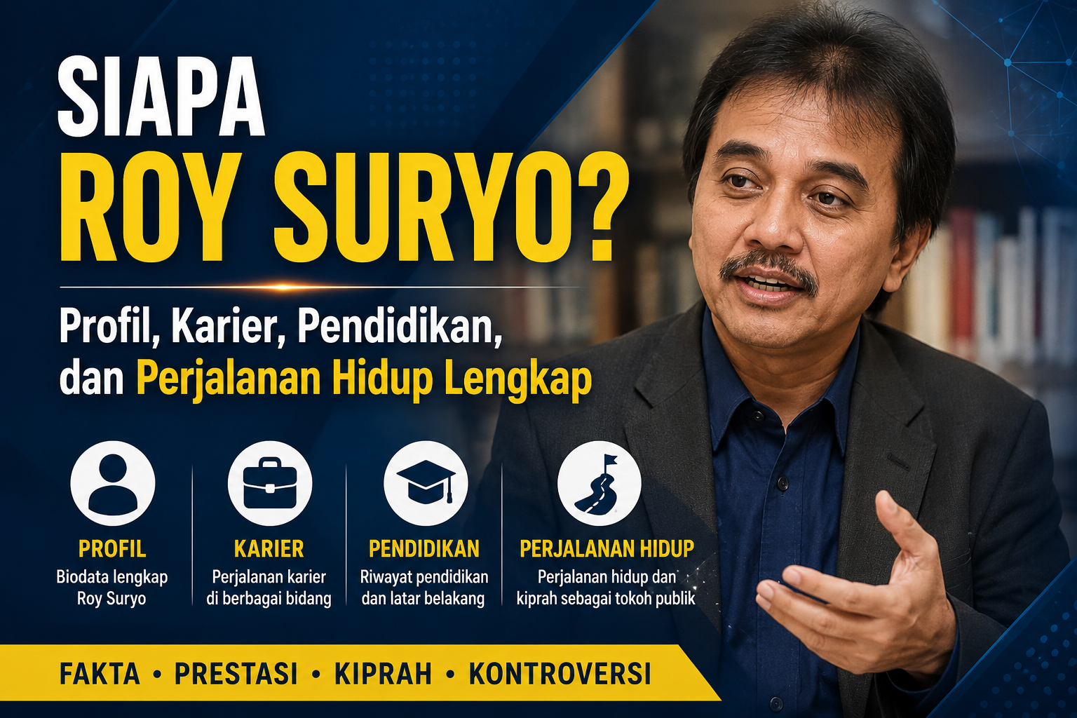 Siapa Roy Suryo? Profil, Karier, Pendidikan, dan Perjalanan Hidup Lengkap