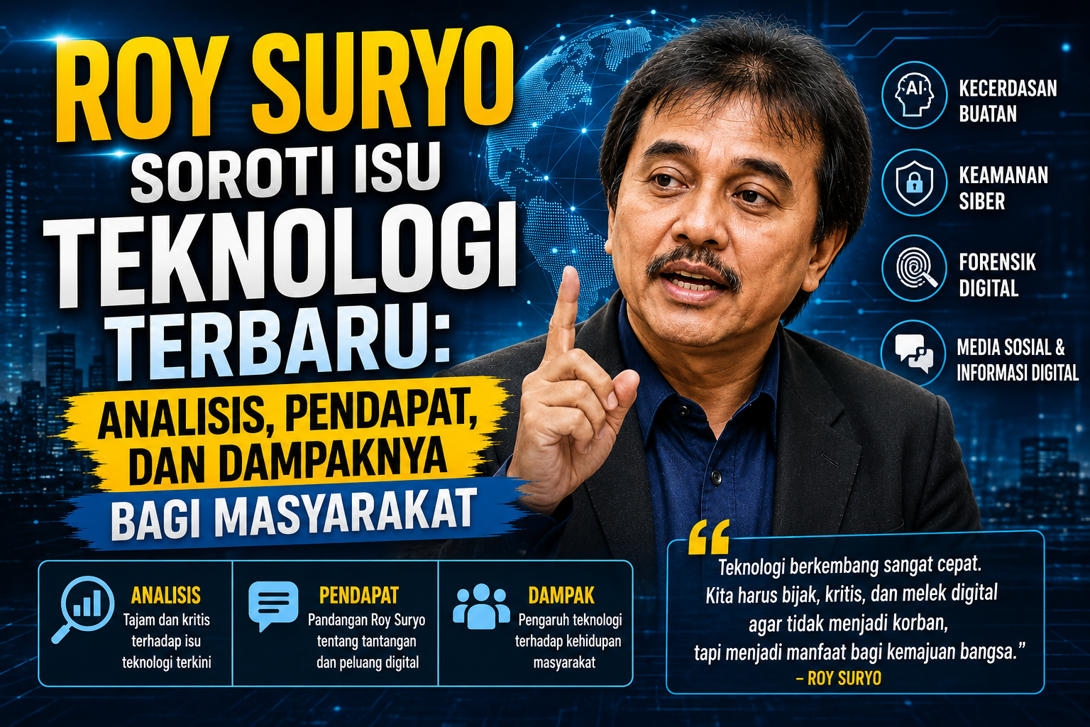 Roy Suryo Soroti Isu Teknologi Terbaru: Analisis, Pendapat, dan Dampaknya bagi Masyarakat