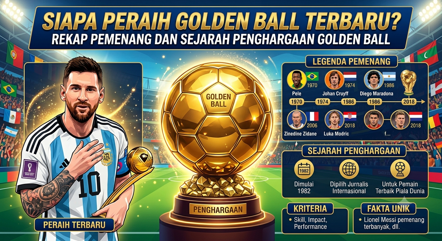 Siapa Peraih Golden Ball Terbaru? Rekap Pemenang dan Sejarah Penghargaan Golden Ball