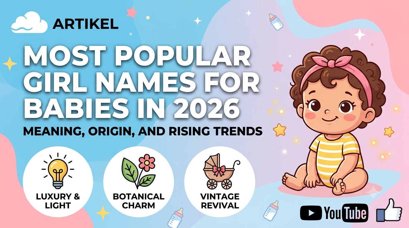 Most Popular Girl Names for Babies in 2026: Meaning, Origin, and Rising Trends