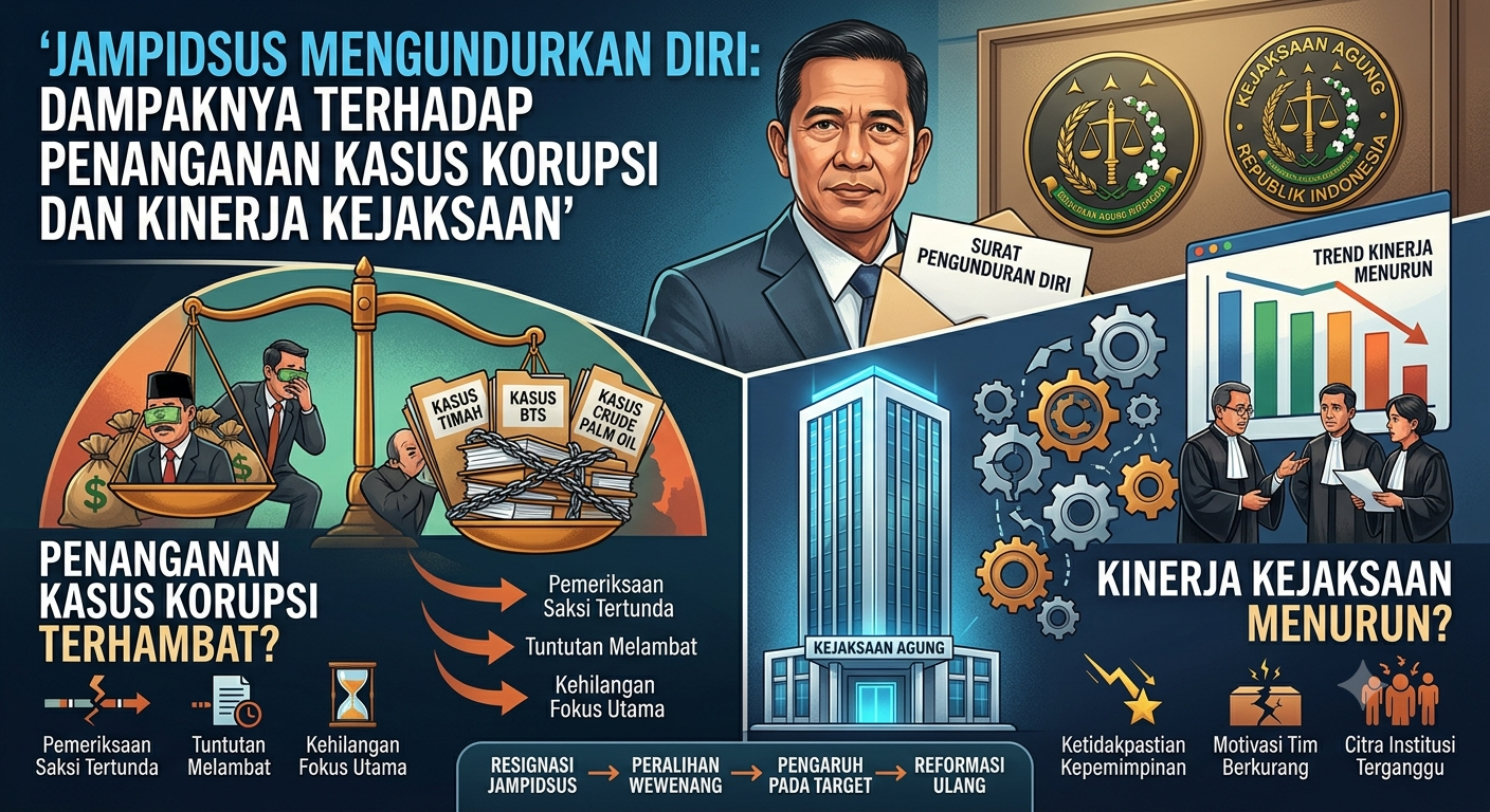 Jampidsus Mengundurkan Diri: Dampaknya terhadap Penanganan Kasus Korupsi dan Kinerja Kejaksaan