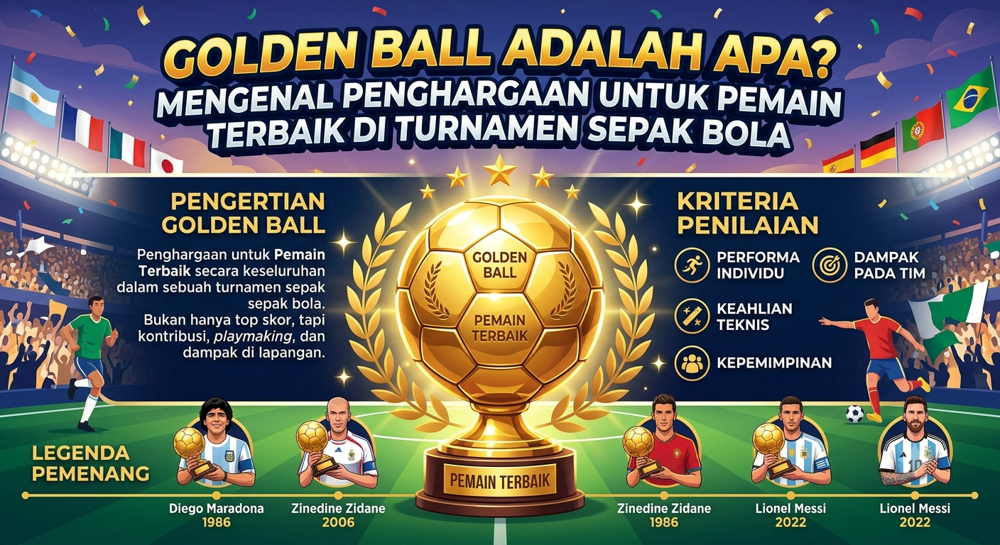 Golden Ball Adalah Apa? Mengenal Penghargaan untuk Pemain Terbaik di Turnamen Sepak Bola
