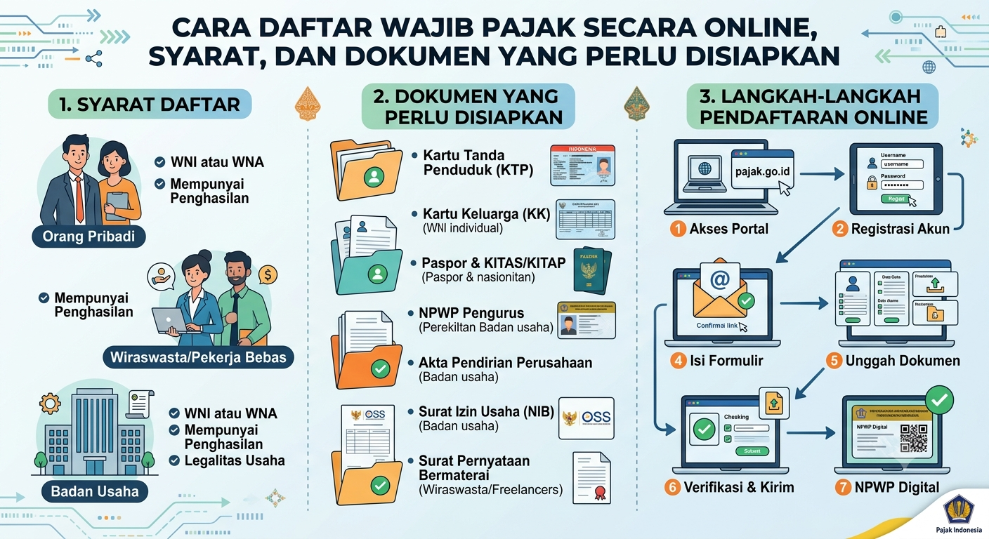 Cara Daftar Wajib Pajak Secara Online, Syarat, dan Dokumen yang Perlu Disiapkan Dealls