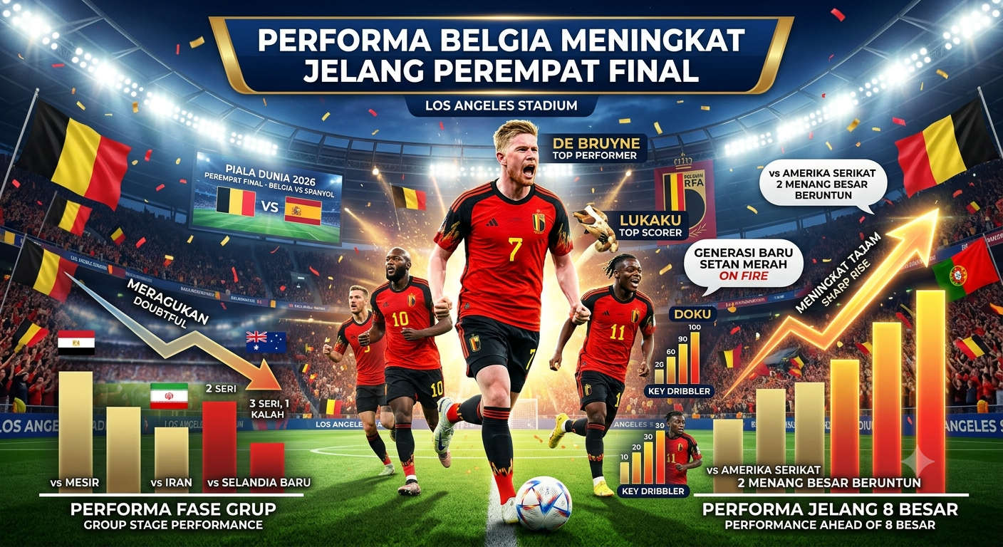 Performa Belgia Meningkat Jelang Perempat Final: Sinyal Bahaya bagi Spanyol