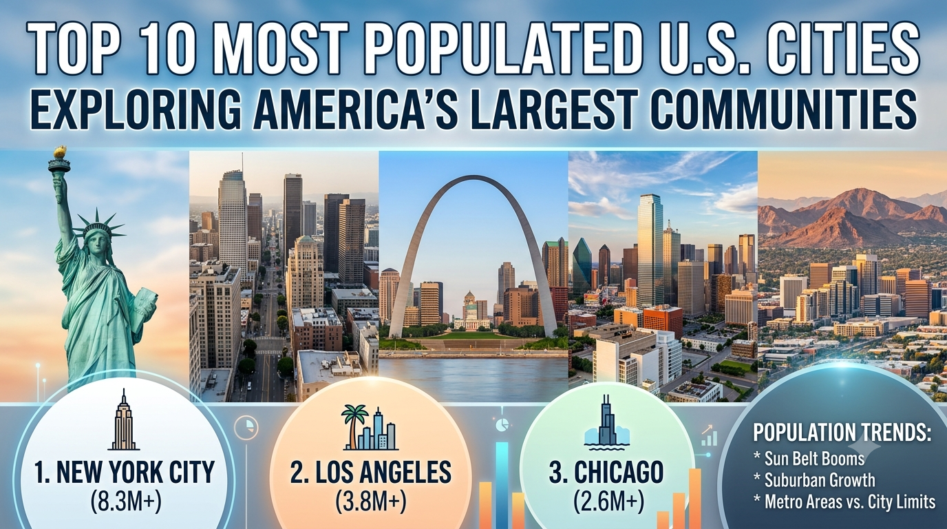 Most Populated Places in the US: Exploring America's Largest Cities and Communities