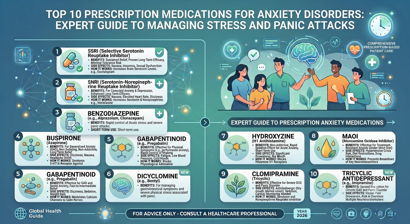 Top 10 Prescription Medications for Anxiety Disorders: Expert Guide to Managing Stress and Panic Attacks