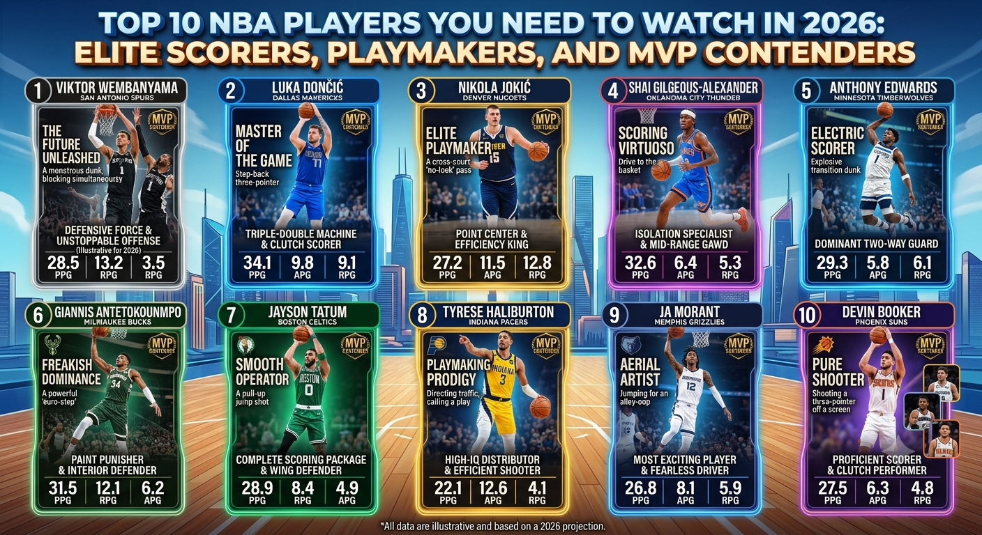 Top 10 NBA Players You Need to Watch in 2026: Elite Scorers, Playmakers, and MVP Contenders
