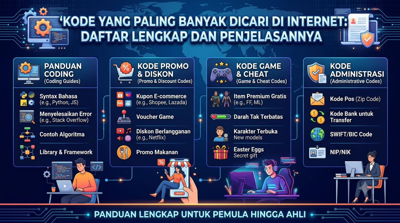 Kode yang Paling Banyak Dicari di Internet: Daftar Lengkap dan Penjelasannya