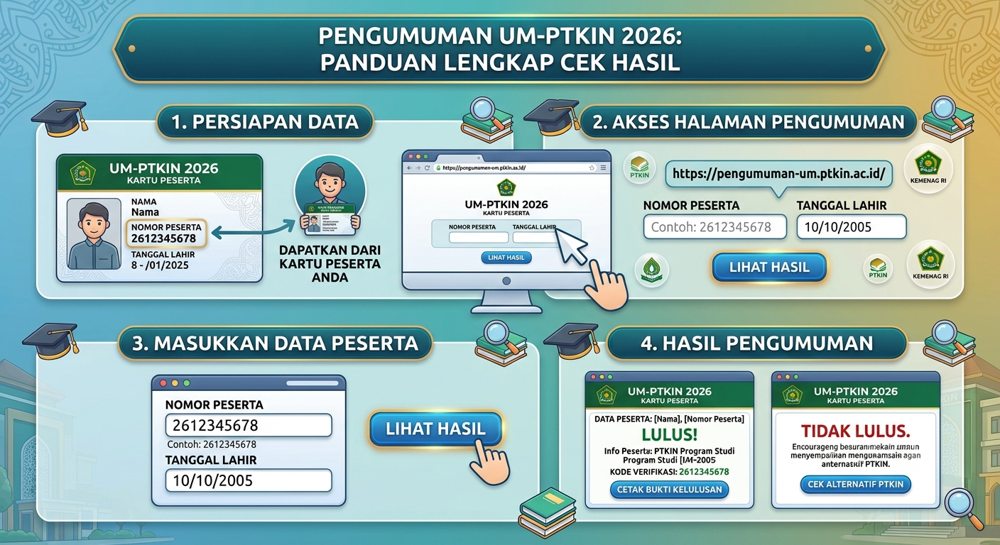 Cara Cek Pengumuman UMPKTIN 2026 dengan Nomor Peserta, Simak Panduan Lengkapnya
