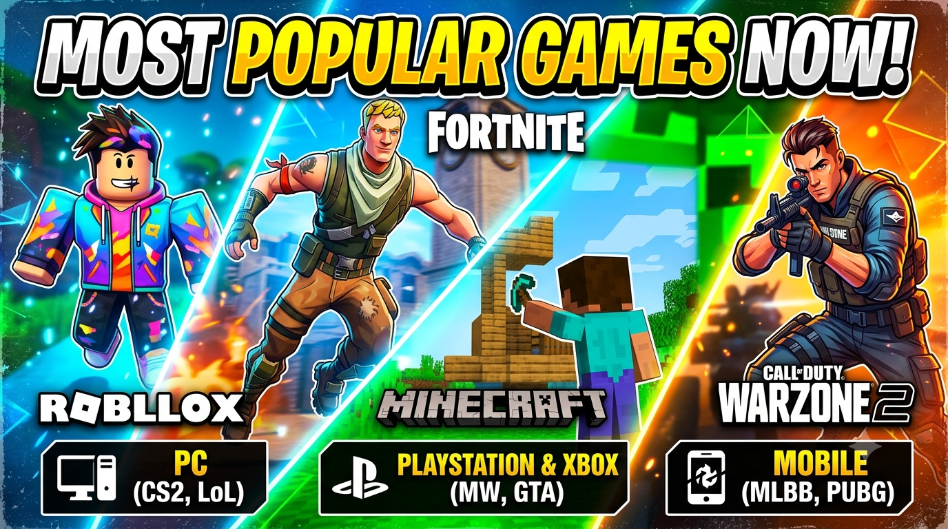 Most Popular Games Right Now Across PC, PlayStation, Xbox, and Mobile