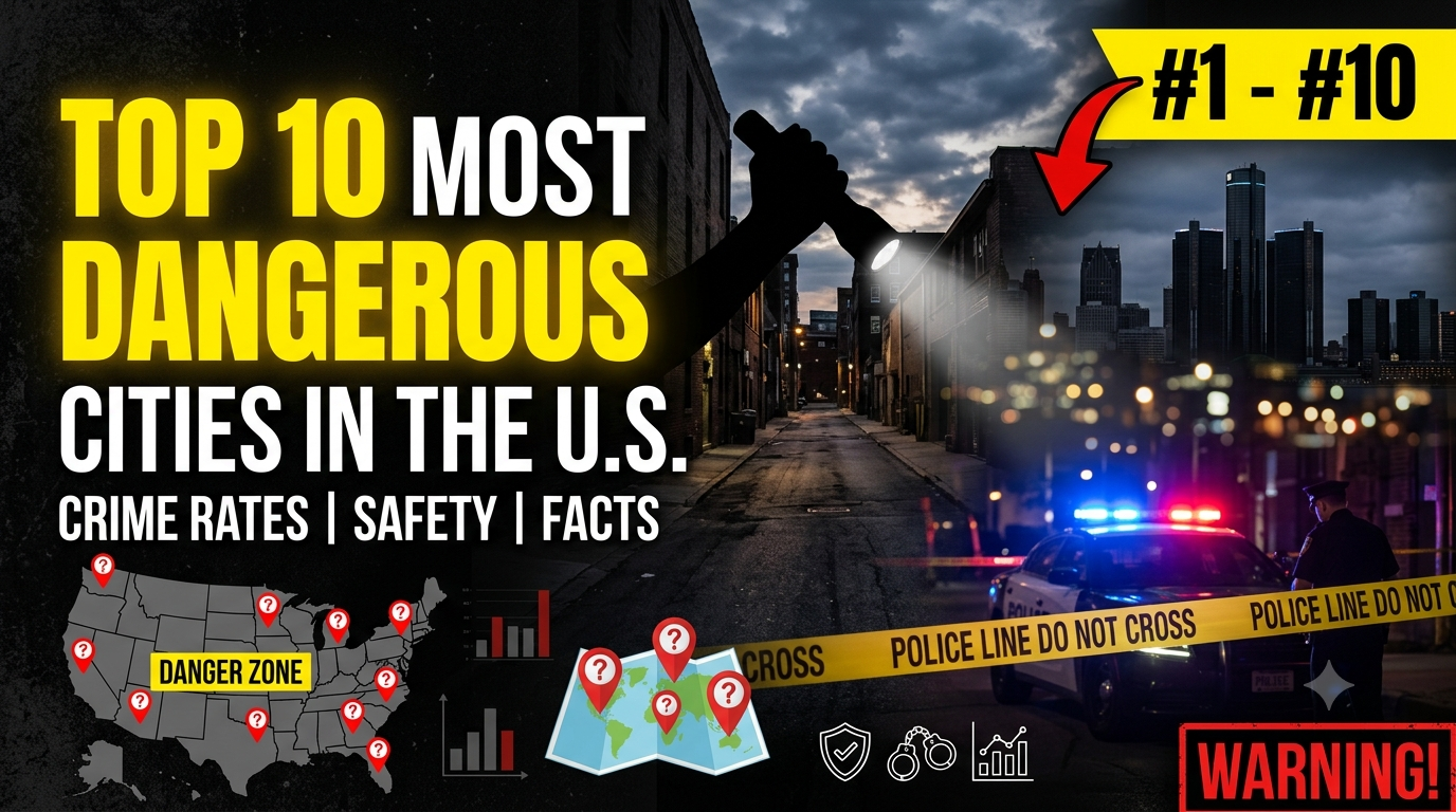 Top 10 Most Dangerous Cities in the U.S.: Crime Rates, Safety Concerns, and Key Facts