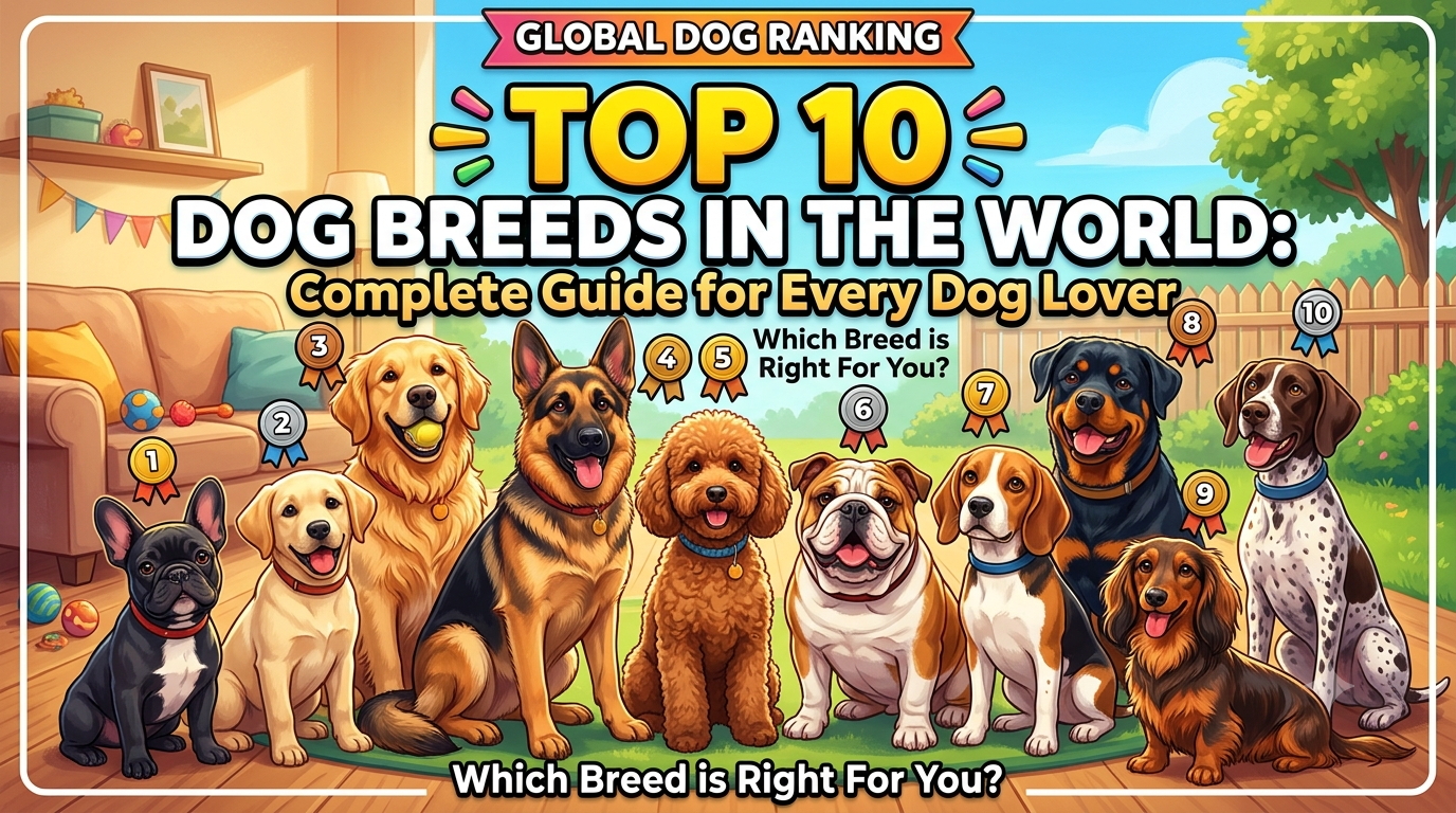 Top 10 Most Popular Dog Breeds in the World: Complete Guide for Every Dog Lover