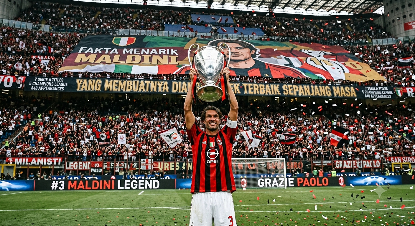 Fakta Menarik Paolo Maldini yang Membuatnya Dianggap Bek Terbaik Sepanjang Masa