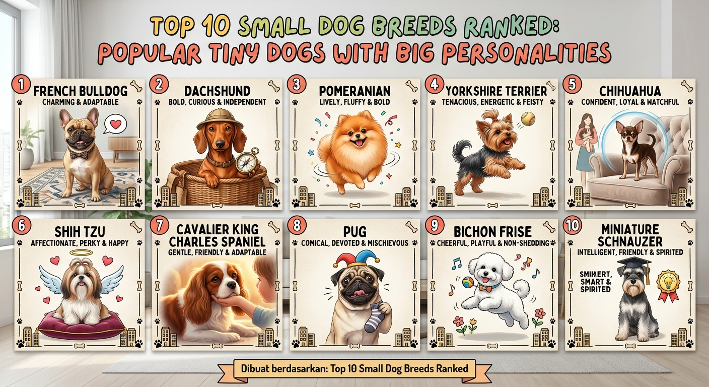 Top 10 Small Dog Breeds Ranked: Popular Tiny Dogs with Big Personalities