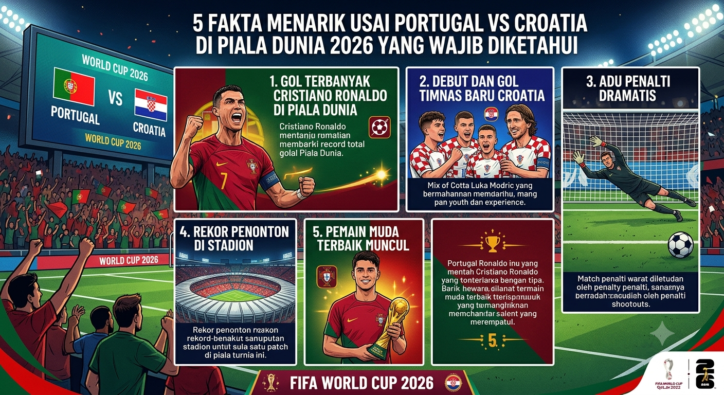 5 Fakta Menarik Usai Portugal vs Croatia di Piala Dunia 2026 yang Wajib Diketahui