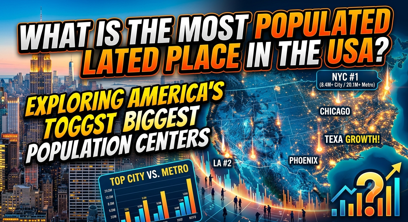 What Is the Most Populated Place in the USA? Exploring America's Biggest Population Centers