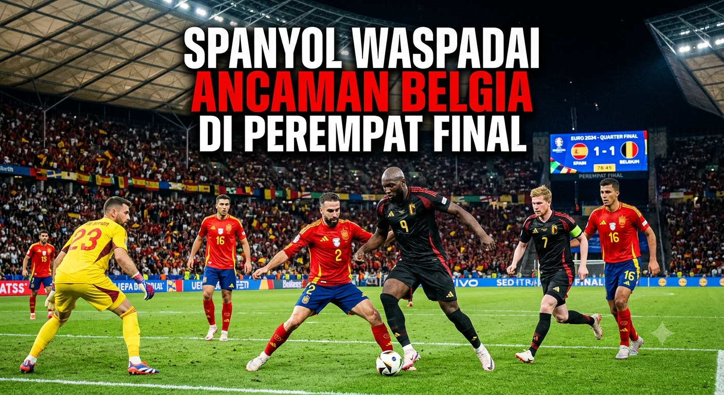Spanyol Waspadai Ancaman Belgia di Perempat Final