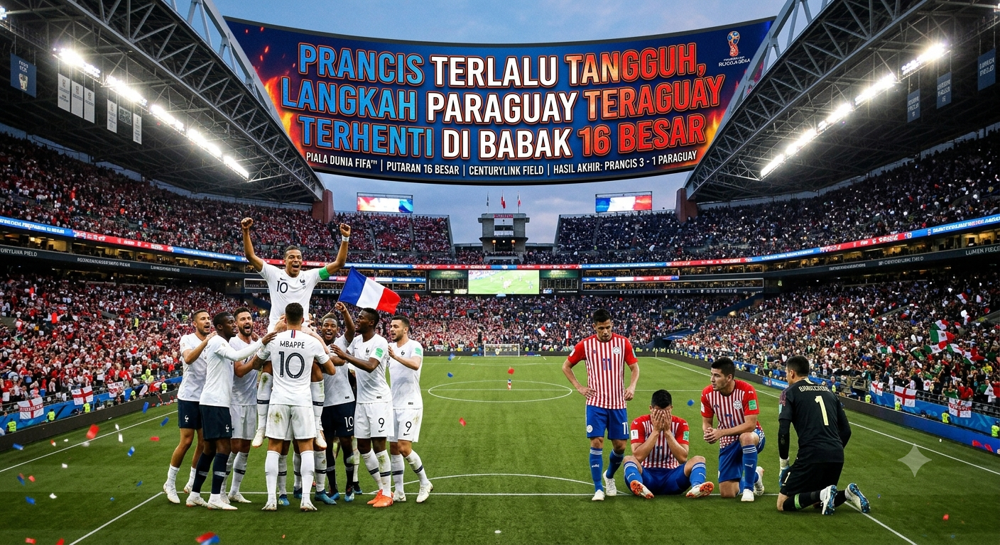 Prancis Terlalu Tangguh, Langkah Paraguay Terhenti di Babak 16 Besar
