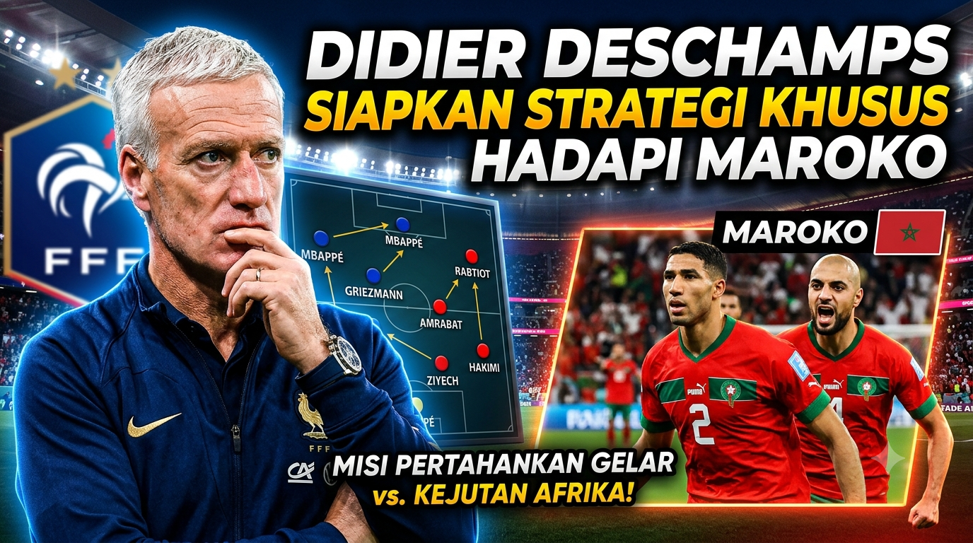 Didier Deschamps Siapkan Strategi Khusus Hadapi Maroko