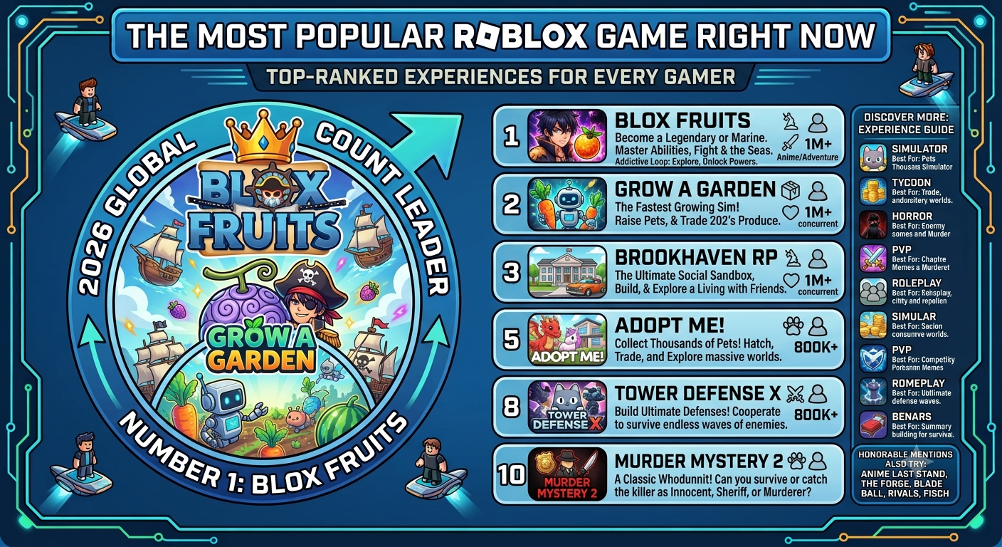 Top 10 Most Popular Roblox Games in 2026: Discover the Best Experiences for Every Gamer
