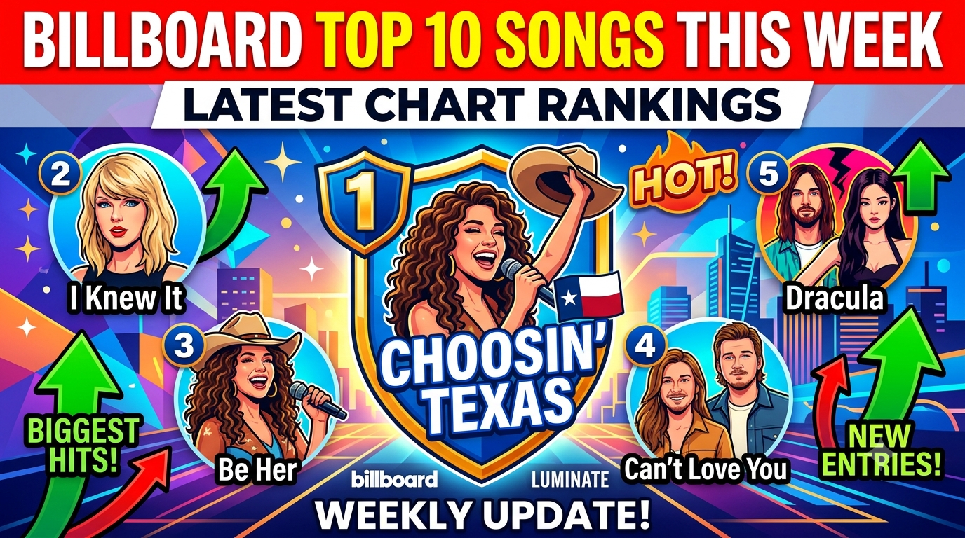 Billboard Top 10 Songs This Week: Latest Chart Rankings, Biggest Hits, and New Entries