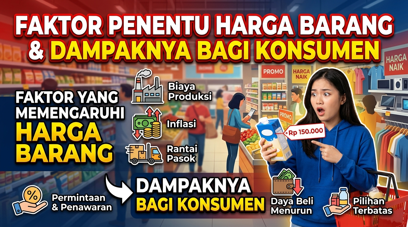 Faktor yang Memengaruhi Harga Barang dan Dampaknya bagi Konsumen