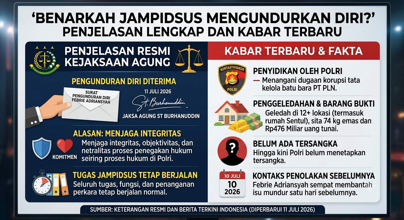 Benarkah Jampidsus Mengundurkan Diri? Berikut Penjelasan Lengkap dan Kabar Terbarunya