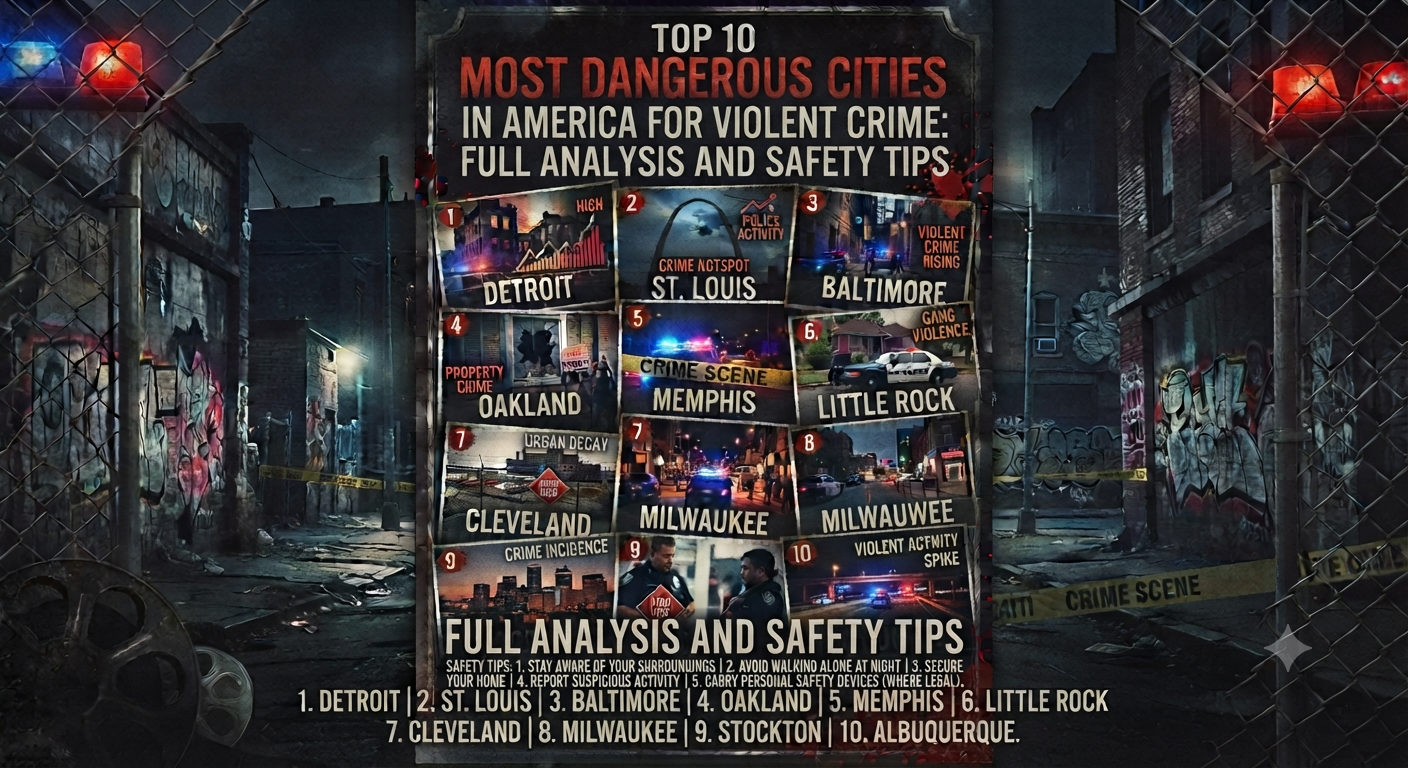 Top 10 Most Dangerous Cities in America for Violent Crime: Full Analysis and Safety Tips